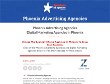 Tablet Screenshot of phoenixadagencies.com